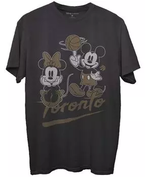 Мужская черная футболка toronto raptors disney mickey minnie 2020/21 city edition Junk Food, черный