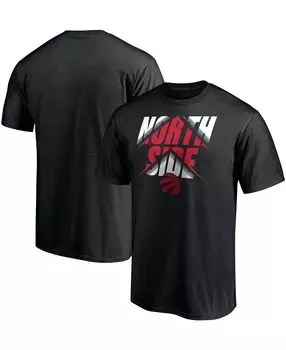 Мужская черная футболка toronto raptors из коллекции hometown post up Fanatics, черный