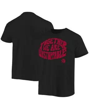 Мужская черная футболка toronto raptors positive message enzyme wash Junk Food, черный