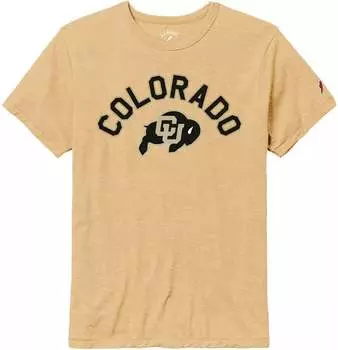 Мужская черная футболка Tri-Blend Victory Falls League-Legacy Colorado Buffaloes