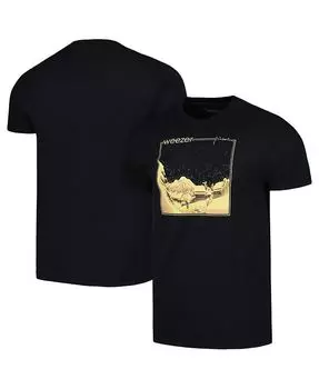 Мужская черная футболка Weezer Manhead Merch, черный