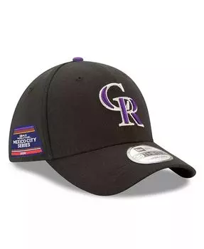 Мужская черная гибкая кепка Colorado Rockies 2024 MLB World Tour Mexico City Series 39THIRTY New Era, черный