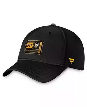 Мужская черная гибкая кепка Pittsburgh Penguins Authentic Pro Training Camp Fanatics, черный