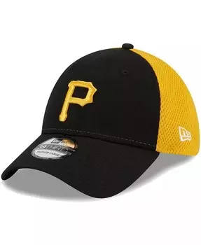 Мужская черная гибкая кепка Pittsburgh Pirates Team Neo 39THIRTY New Era, черный