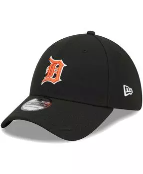 Мужская черная гибкая кепка с логотипом Detroit Tigers 39THIRTY New Era