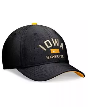 Мужская черная гибкая шляпа с логотипом Iowa Hawkeyes Primetime Nike, черный