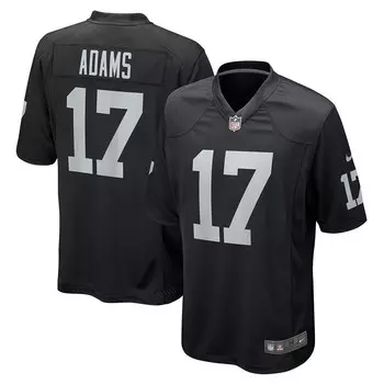 Мужская черная игровая майка Nike Davante Adams Las Vegas Raiders, цвет Lvr Black