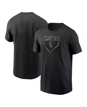 Мужская черная камуфляжная футболка Chicago White Sox Nike, черный