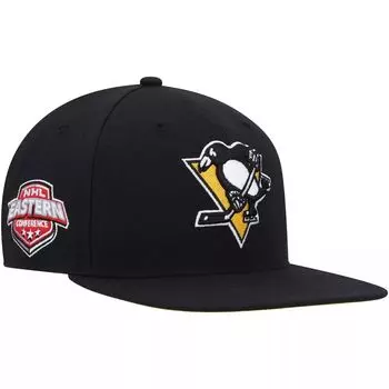 Мужская черная кепка '47 Pittsburgh Penguins Sure Shot Captain Snapback