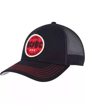 Мужская черная кепка AC/DC Valin Trucker Snapback American Needle, черный