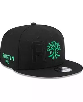 Мужская черная кепка Austin FC Kick Off 9FIFTY Snapback New Era, черный