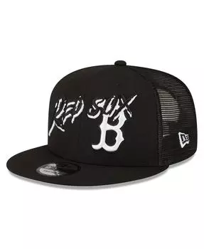 Мужская черная кепка Boston Red Sox Street Trucker 9FIFTY Snapback New Era