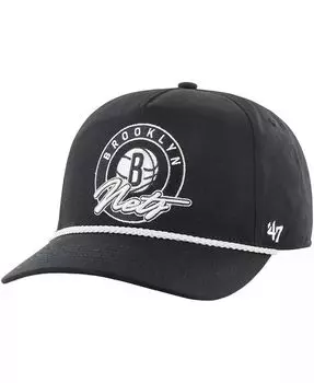 Мужская черная кепка Brooklyn Nets Ring Ton Hitch Snapback '47 Brand, черный
