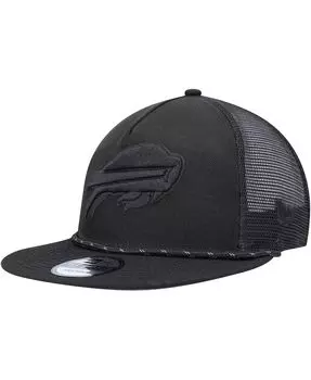 Мужская черная кепка Buffalo Bills с подсветкой для гольфиста Snapback Trucker Hat New Era