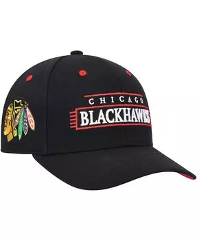 Мужская черная кепка Chicago Blackhawks LOFI Pro Snapback Mitchell & Ness