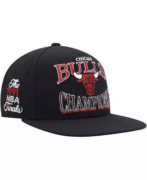 Мужская черная кепка Chicago Bulls Hardwood Classics SOUL Champions Era Diamond Snapback Hat Mitchell & Ness