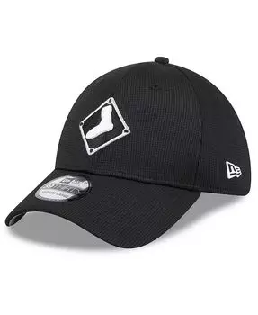 Мужская черная кепка Chicago White Sox 2024 Batting Practice 39THIRTY Flex Hat New Era, черный