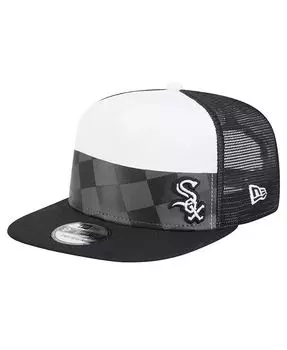 Мужская черная кепка Chicago White Sox Checkmate Trucker 9FIFTY Snapback New Era, черный