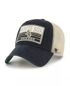 Мужская черная кепка Chicago White Sox Four Stroke Clean Up Trucker Snapback '47 Brand