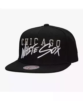 Мужская черная кепка Chicago White Sox Team с биркой Snapback Mitchell & Ness, черный