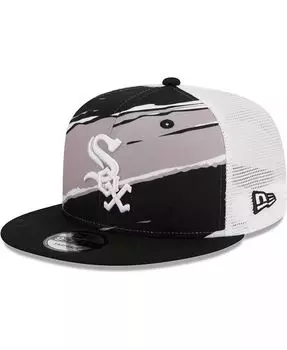 Мужская черная кепка Chicago White Sox Tear Trucker 9Fifty Snapback New Era, черный