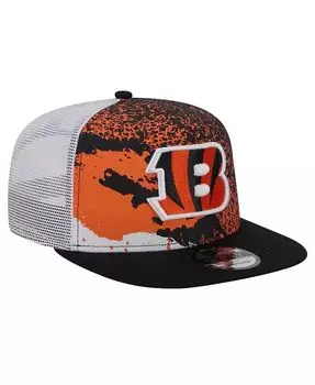 Мужская черная кепка Cincinnati Bengals Court Sport 9fifty Snapback New Era, черный