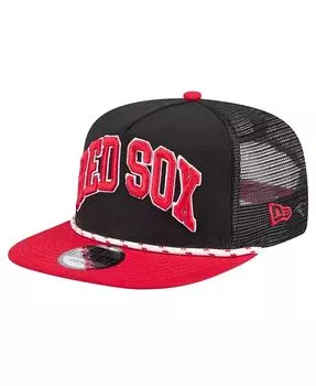 Мужская черная кепка для гольфа Boston Red Sox Throwback с сетчатой спинкой New Era, черный