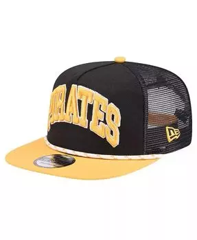 Мужская черная кепка для гольфа Pittsburgh Pirates Throwback Meshback New Era, черный