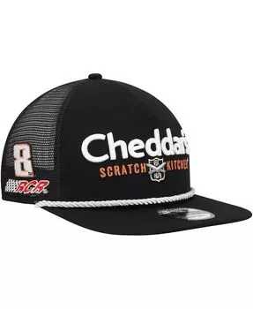 Мужская черная кепка для гольфиста Kyle Busch Cheddar's Snapback New Era