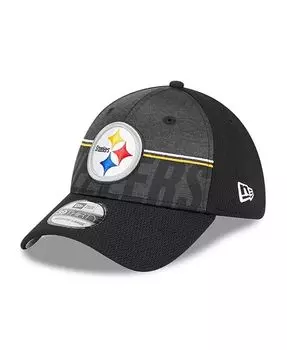 Мужская черная кепка Flex Fit Pittsburgh Steelers 2023 NFL Training Camp 39THIRTY New Era, черный