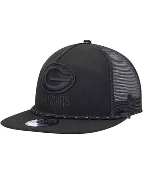 Мужская черная кепка Green Bay Packers с подсветкой для гольфиста Snapback Trucker Hat New Era, черный