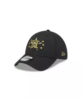 Мужская черная кепка Houston Astros 2024 Armed Forces Day 39THIRTY Flex Hat New Era, черный