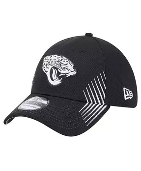 Мужская черная кепка Jacksonville Jaguars Active 39thirty Flex Hat New Era, черный