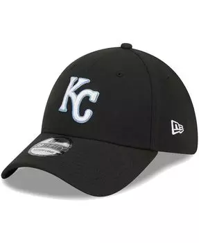 Мужская черная кепка Kansas City Royals Logo 39THIRTY Flex Hat New Era