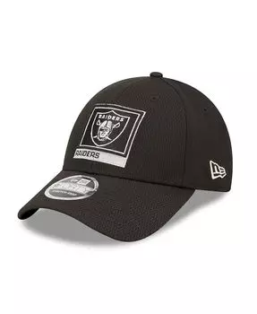 Мужская черная кепка Las Vegas Raiders в рамке под 9Forty Snapback New Era