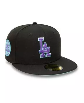 Мужская черная кепка Los Angeles Dodgers MLB All-Star Game Black Light 59FIFTY 1980 года New Era