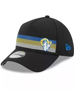 Мужская черная кепка Los Angeles Rams Flawless Stripe 39THIRTY Flex Hat New Era, черный