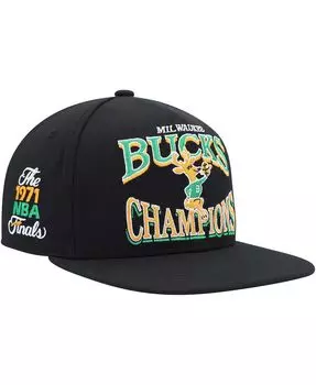 Мужская черная кепка Milwaukee Bucks Hardwood Classics SOUL Champions Era Diamond Snapback Mitchell & Ness
