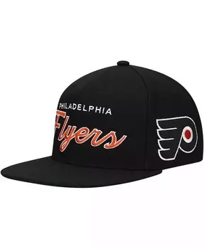 Мужская черная кепка Mitchell Ness Philadelphia Flyers Core Team Script 2.0 Snapback Mitchell & Ness, черный