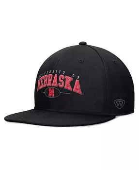Мужская черная кепка Nebraska Huskers Bullpen Snapback Top Of The World, черный
