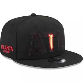 Мужская черная кепка New Era Atlanta United FC Kick Off 9FIFTY Snapback