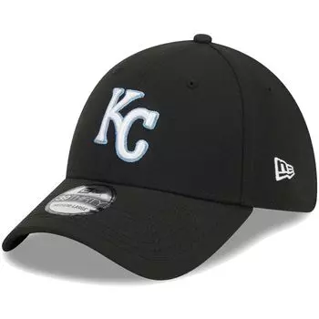 Мужская черная кепка New Era Kansas City Royals Logo 39THIRTY Flex Hat