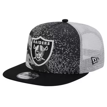Мужская черная кепка New Era Las Vegas Raiders Court Sport 9FIFTY Snapback, цвет Lvr Black