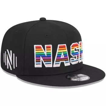Мужская черная кепка New Era Nashville SC Pride 9FIFTY Snapback