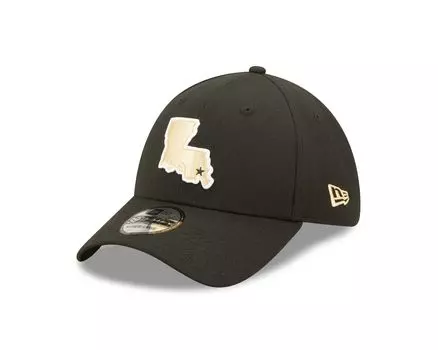 Мужская черная кепка New Era New Orleans Saints Elemental 39THIRTY Flex Hat
