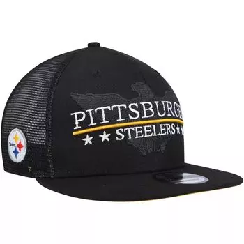 Мужская черная кепка New Era Pittsburgh Steelers Totem 9FIFTY Snapback