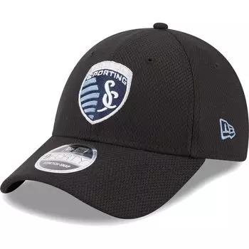 Мужская черная кепка New Era Sporting Kansas City Basic 9FORTY Mesh Snapback