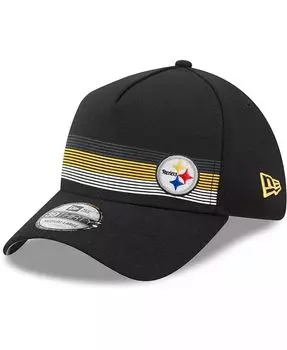 Мужская черная кепка Pittsburgh Steelers Flawless Stripe 39THIRTY Flex New Era, черный
