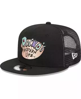 Мужская черная кепка Rocko's Modern Life Trucker 9FIFTY Snapback New Era, черный