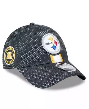 Мужская черная кепка с эластичными кнопками Pittsburgh Steelers 2024 Sideline 9FORTY New Era, черный